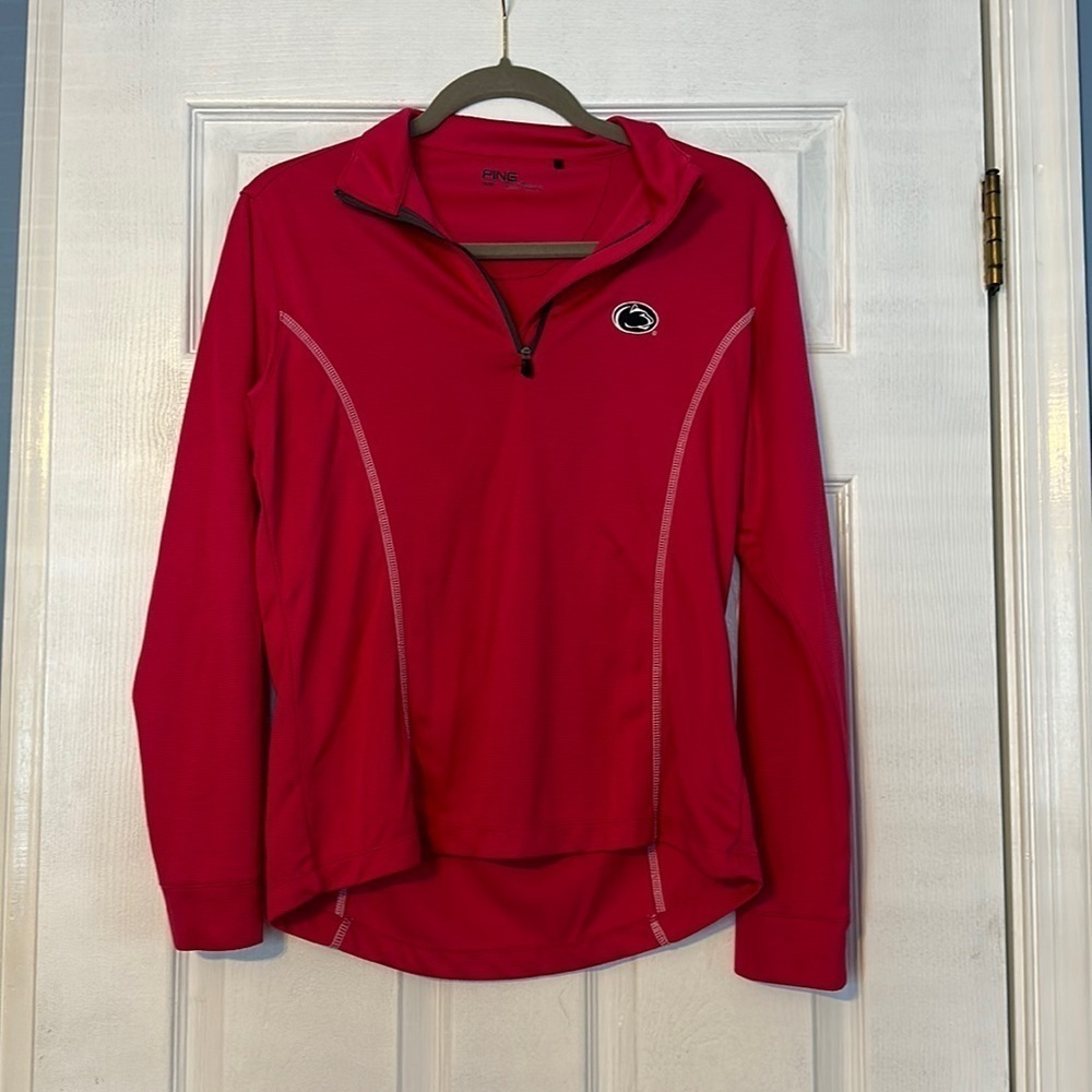PING womens Penn State quarter zip; size medium